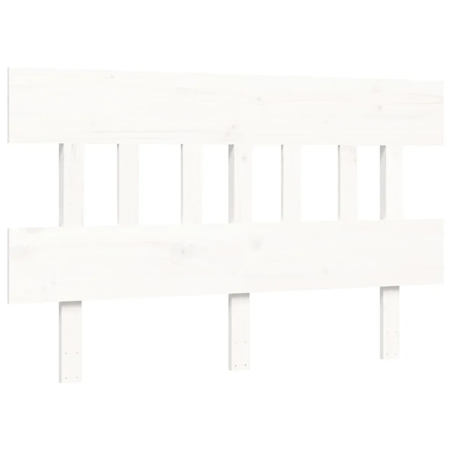Lit pour personne âgée sans matelas blanc bois massif - 8