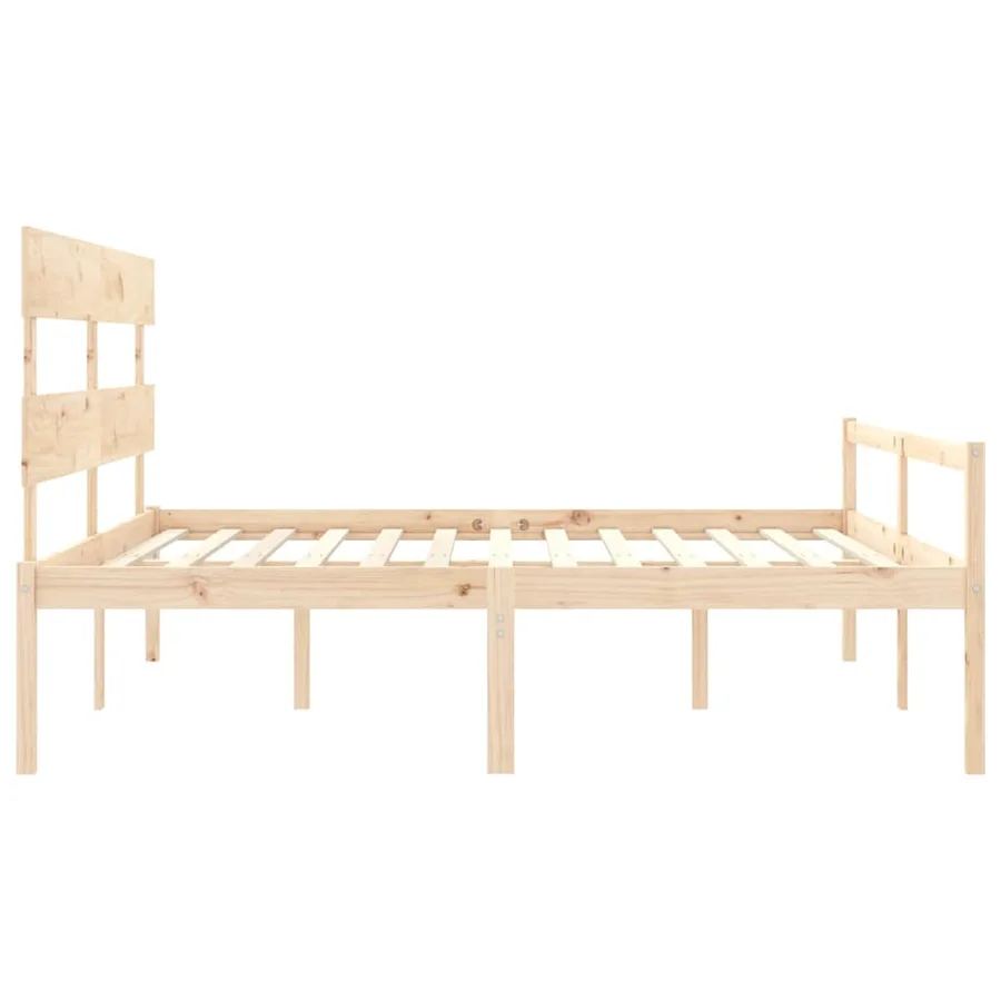 Lit pour personne âgée sans matelas bois massif - 7