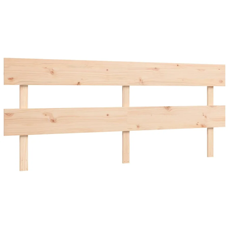 Cadre de lit sans matelas bois massif de pin - 8