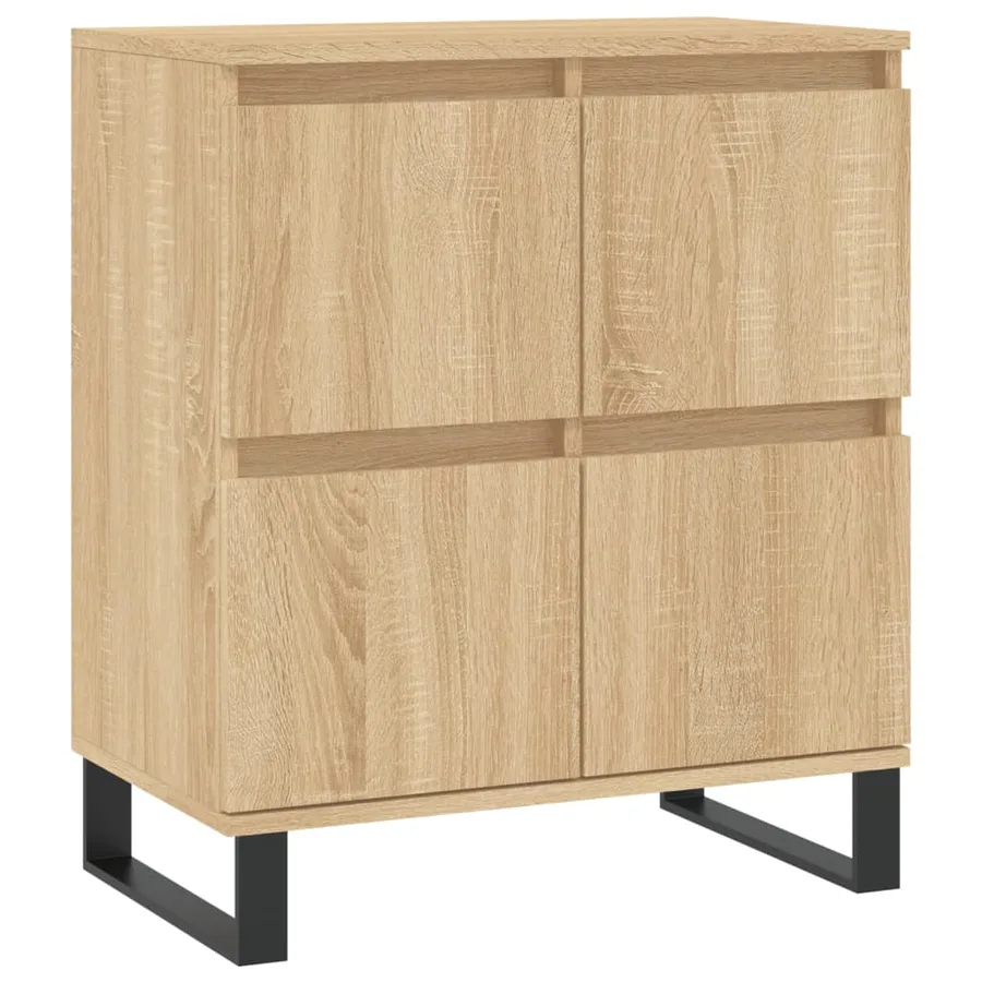 Buffets 3 pcs Chêne sonoma Bois d'ingénierie - 5