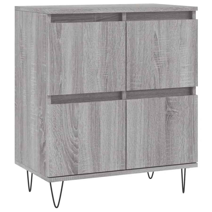 Buffets 3 pcs Sonoma gris Bois d'ingénierie - 5