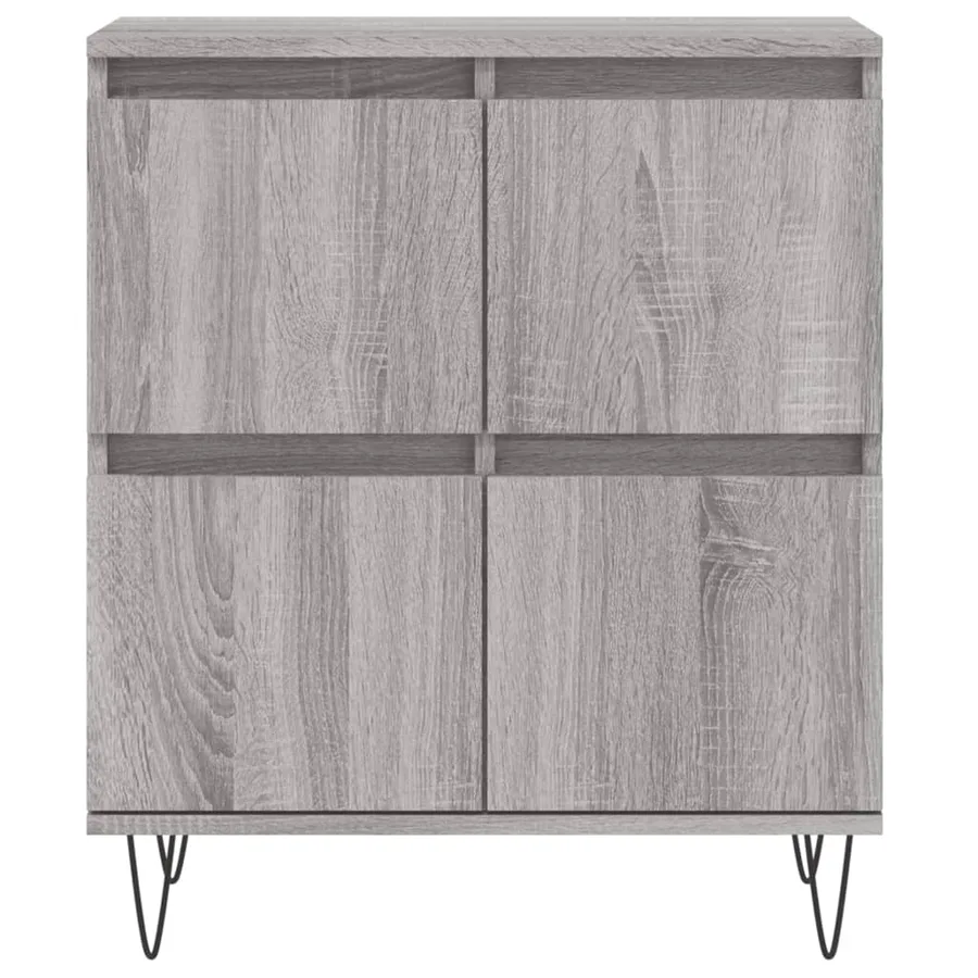 Buffets 3 pcs Sonoma gris Bois d'ingénierie - 6