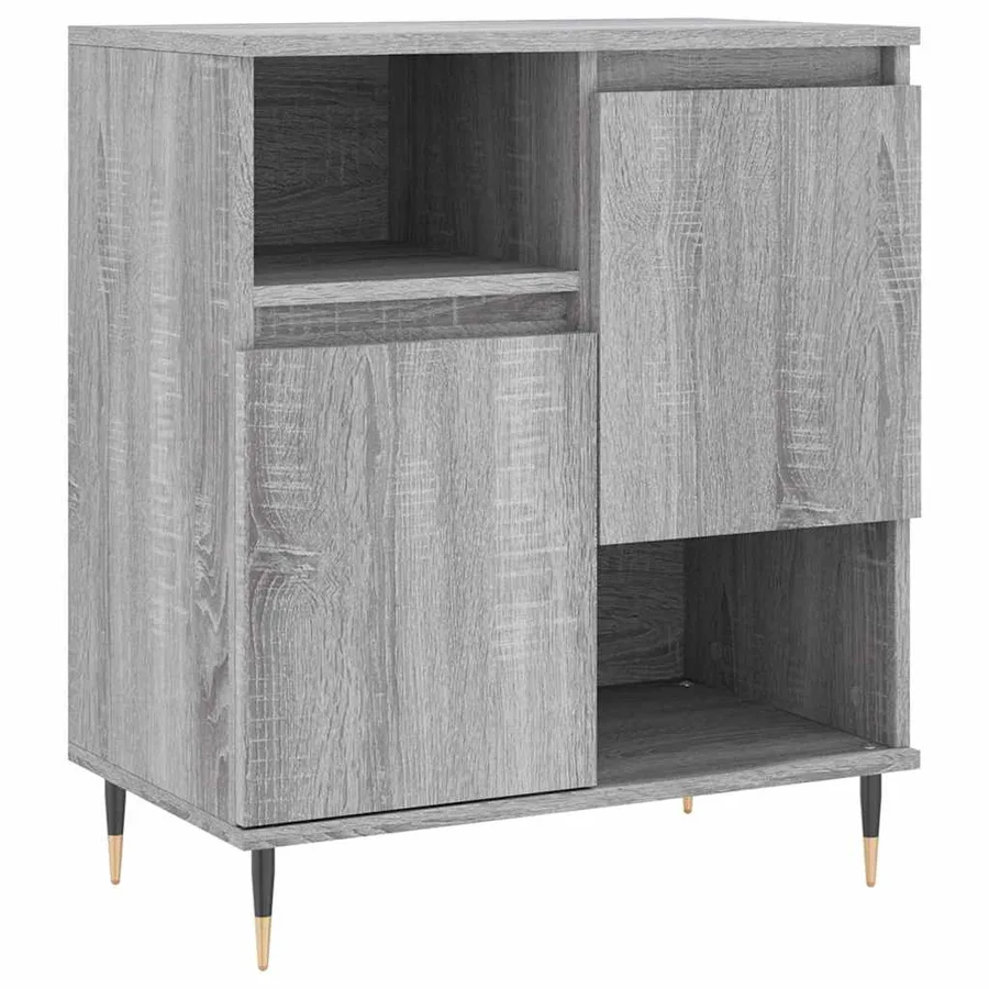 Buffets 3 pcs Sonoma gris Bois d'ingénierie - 5