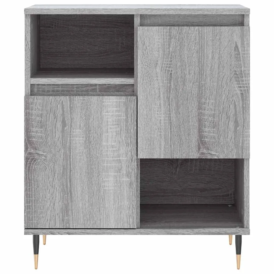 Buffets 3 pcs Sonoma gris Bois d'ingénierie - 6