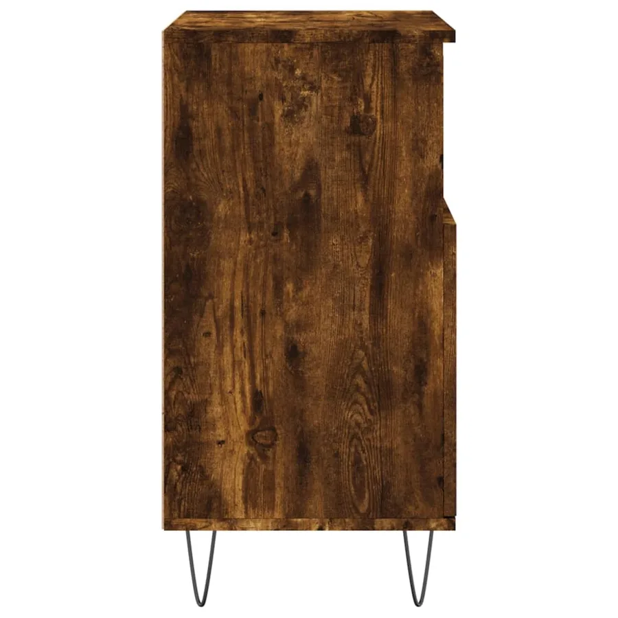 Buffets 2 pcs chêne fumé bois d'ingénierie - 7