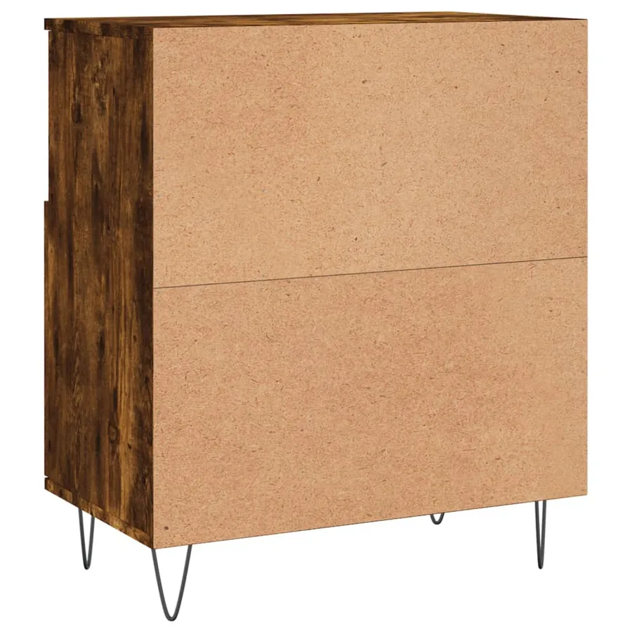 Buffets 2 pcs chêne fumé bois d'ingénierie - 8