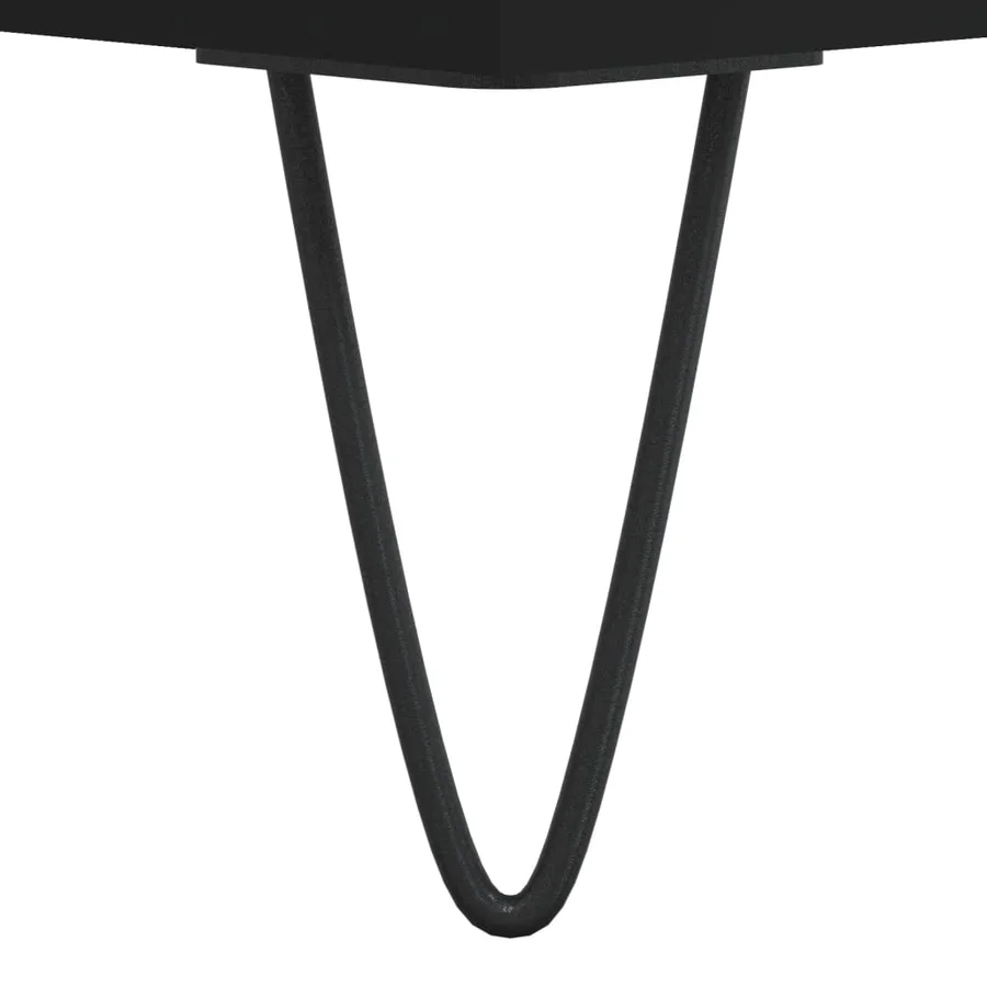 Buffet haut Noir 69,5x34x180 cm Bois d'ingénierie - 12