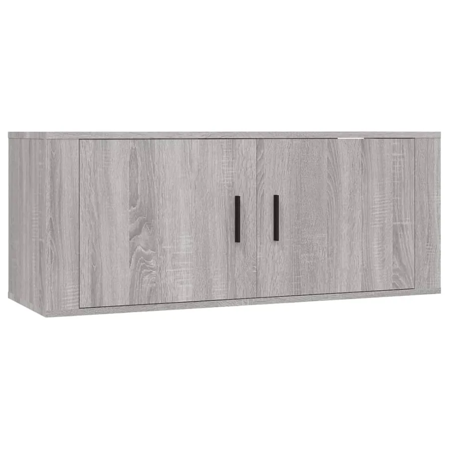 Ensemble de meubles TV 3 pcs Sonoma gris Bois d'ingénierie - 4