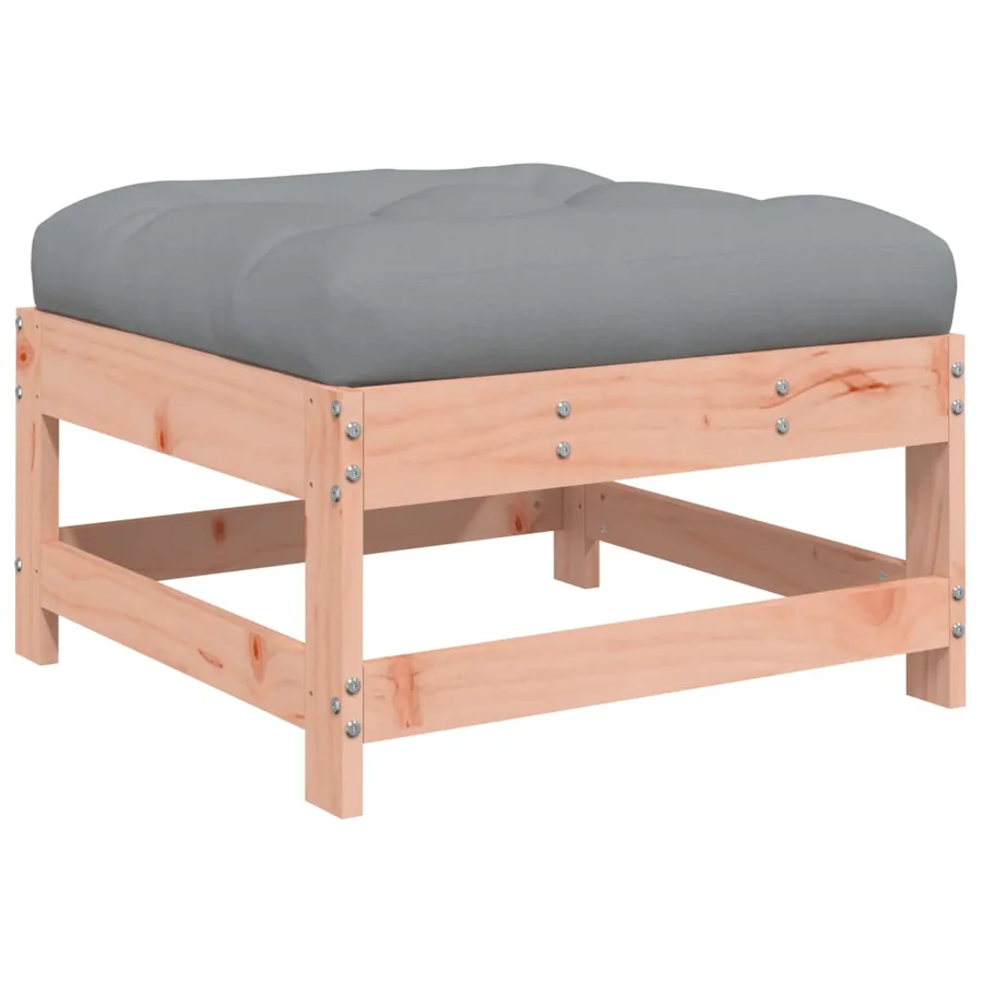 Salon de jardin 8 pcs avec coussins bois massif douglas - 6