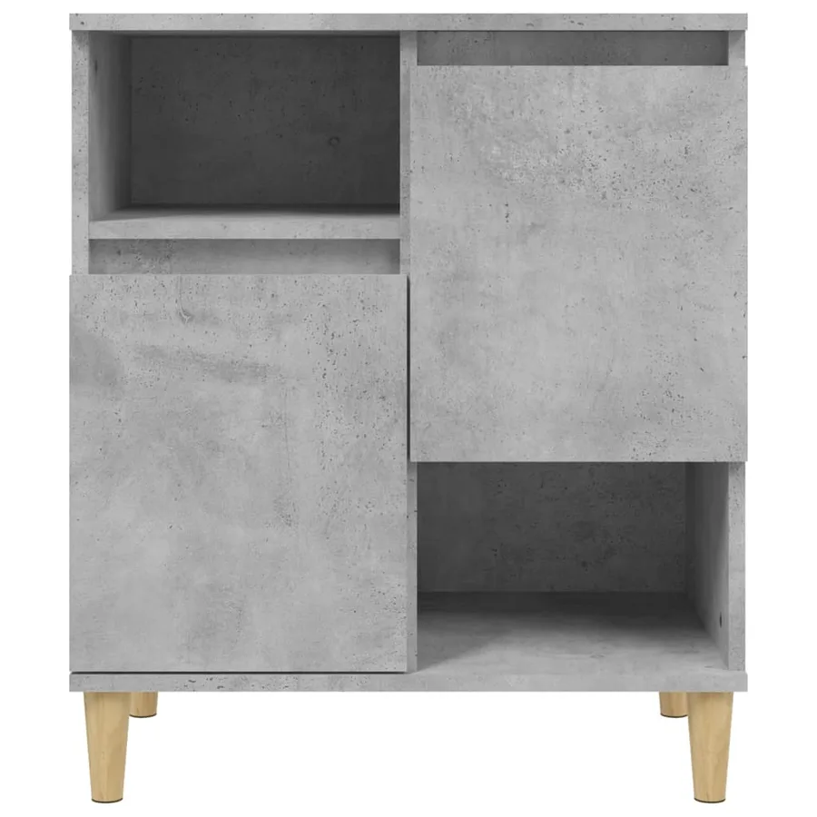 Buffets 3 pcs gris béton 60x35x70 cm bois d'ingénierie - 6