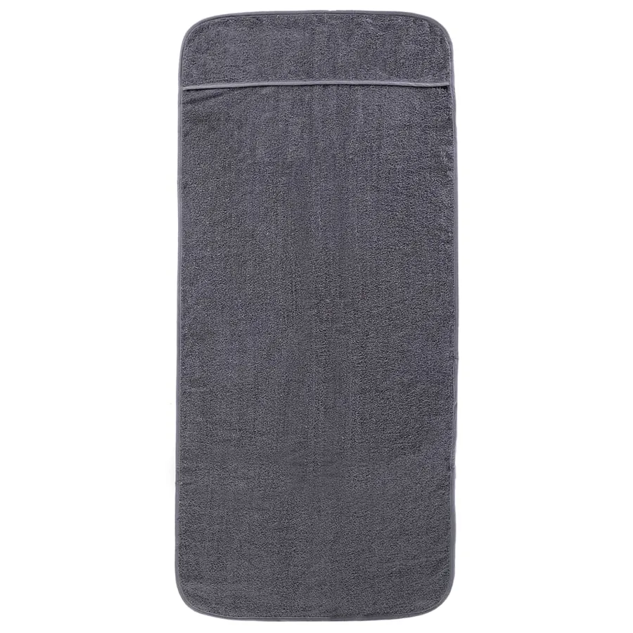 Serviettes de plage 4 pcs anthracite 60x135 cm tissu 400 GSM - 4