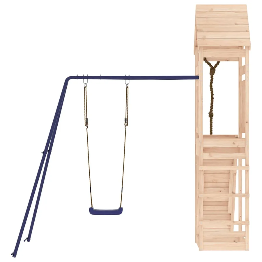 Aire de jeux d'extérieur bois de pin massif - 4