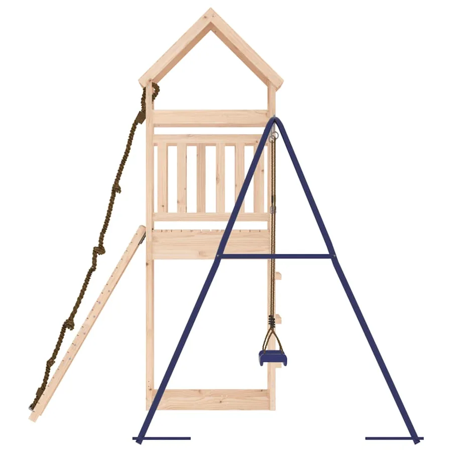 Aire de jeux d'extérieur bois de pin massif - 6
