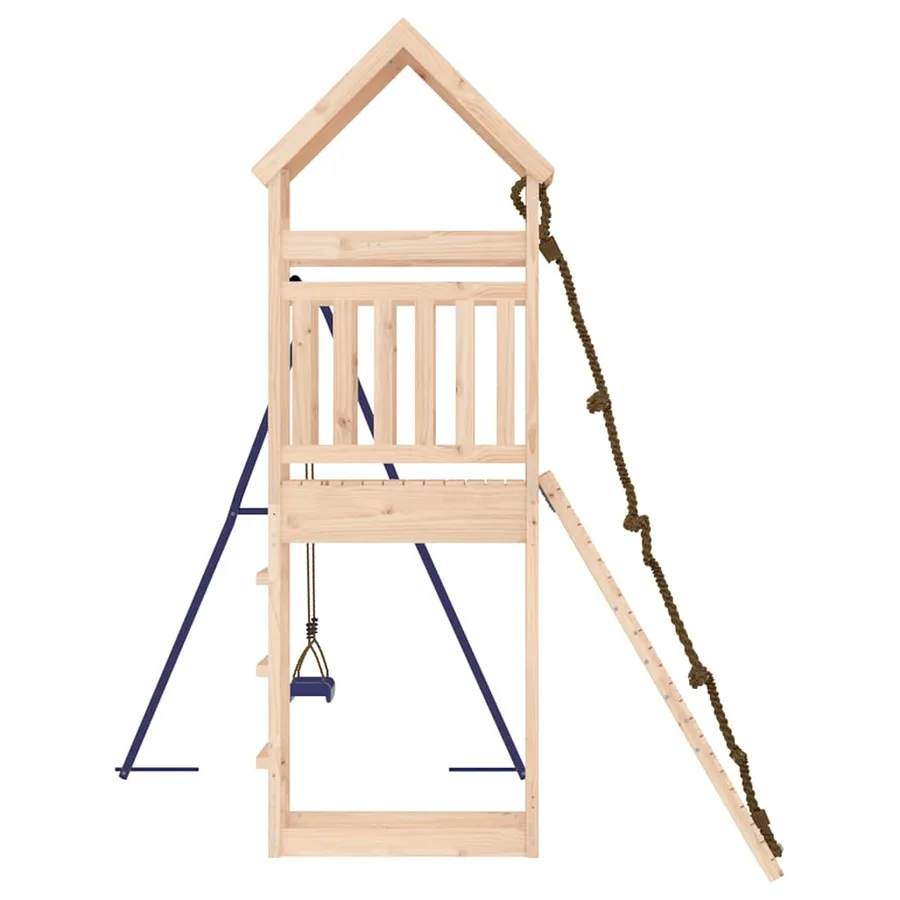 Aire de jeux d'extérieur bois de pin massif - 7