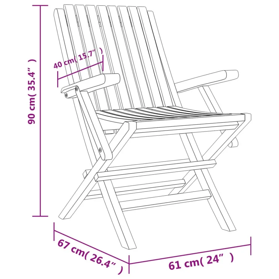 Ensemble à manger de jardin 5 pcs Bois de teck massif - 8