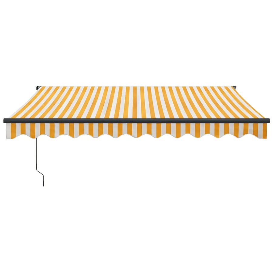 Auvent rétractable automatique jaune et blanc 3x2,5 m - 3