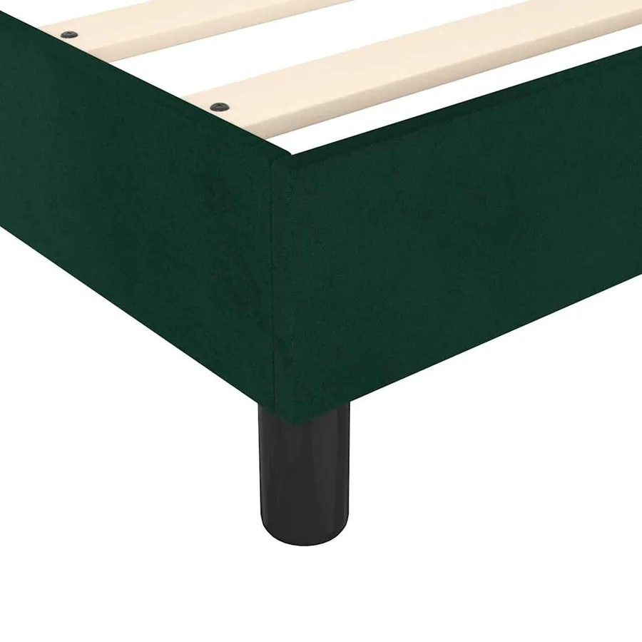 Sommier à lattes de lit avec matelas Vert foncé 100x200 cm - 7