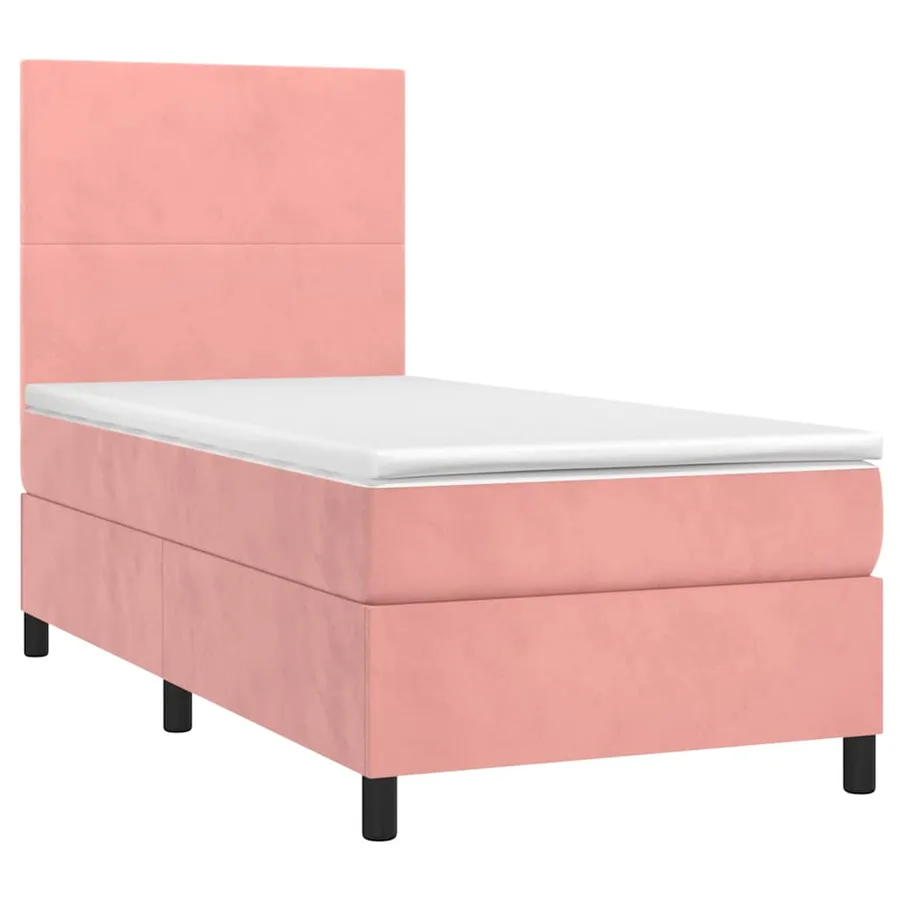 Sommier à lattes de lit et matelas Rose 80x200 cm Velours - 3