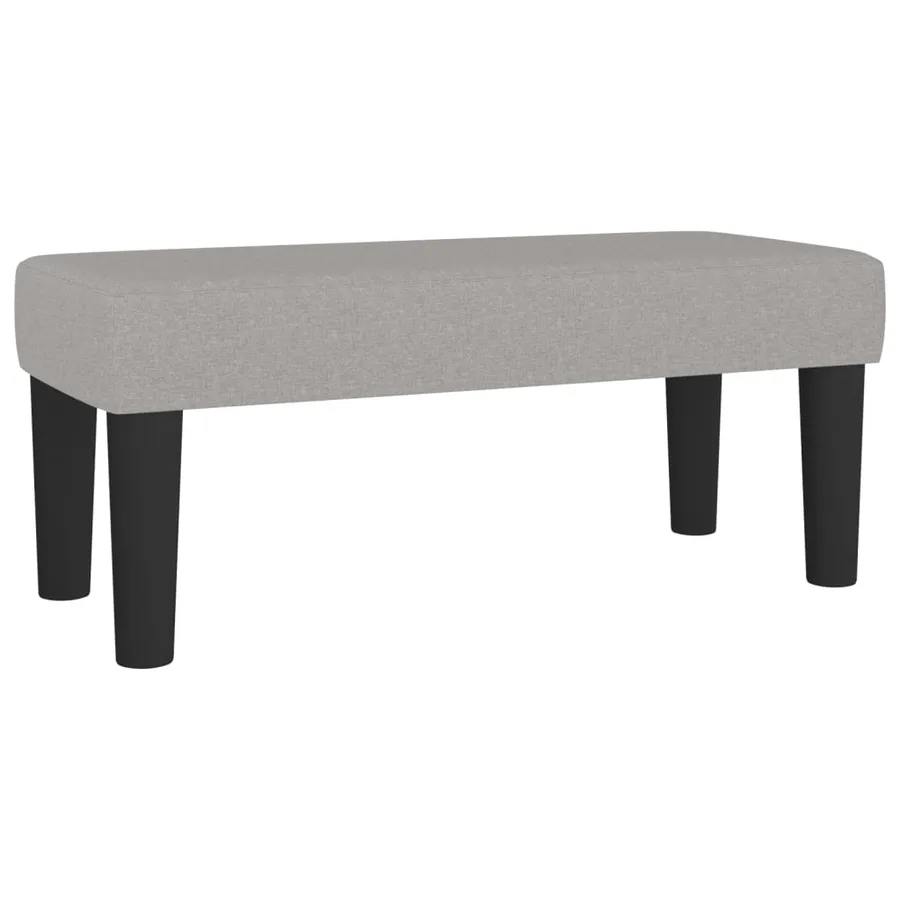 Sommier à lattes de lit avec matelas Gris clair 120x200cm Tissu - 7
