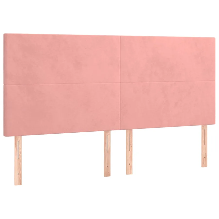Sommier à lattes de lit avec matelas Rose 200x200 cm Velours - 6