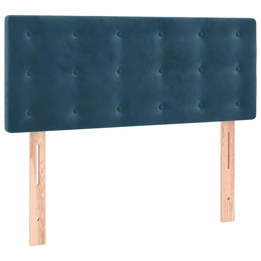 Sommier à lattes de lit avec matelas Bleu foncé 100x200 cm - 6