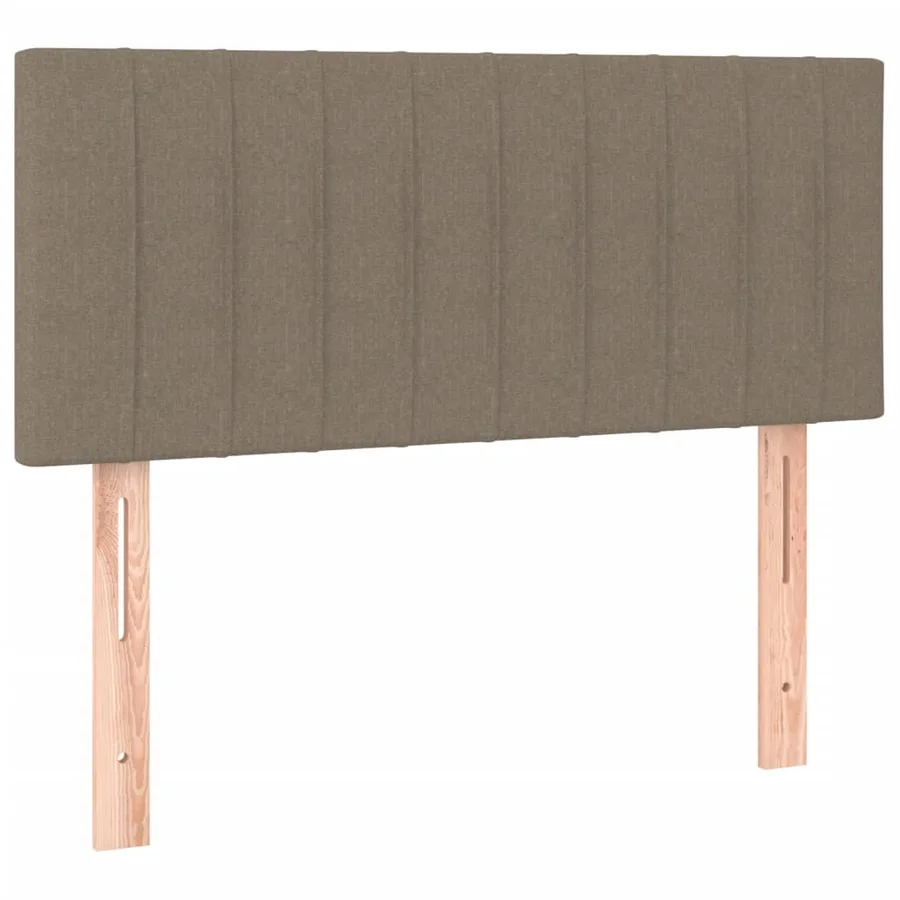 Sommier à lattes de lit avec matelas Taupe 80x200 cm Tissu - 6