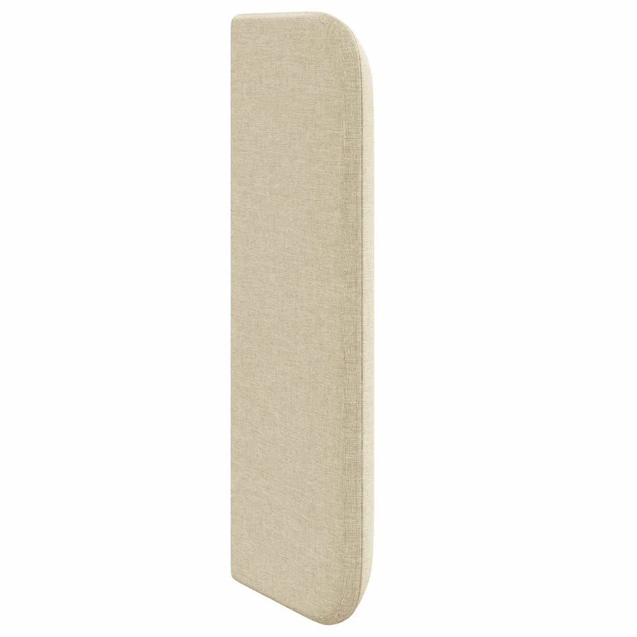 Oreille de tête de lit Crème 40,5 x 40,5 x 4 cm tissu - 5