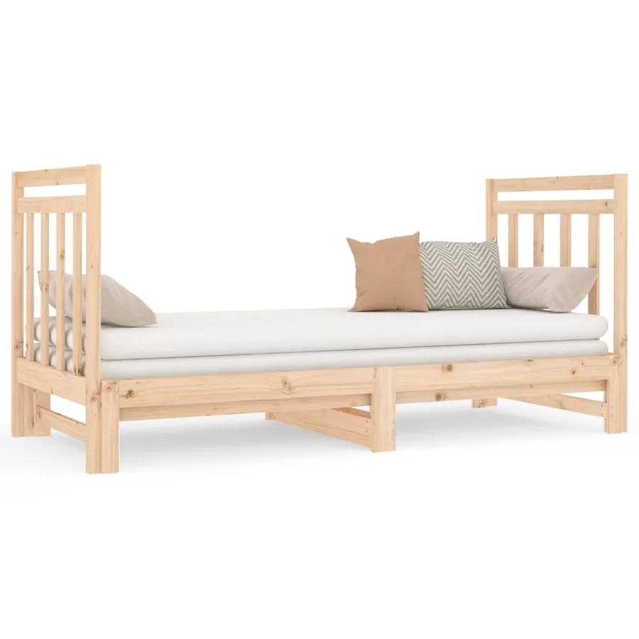 Lit coulissant sans matelas 2x(90x190) cm - 2
