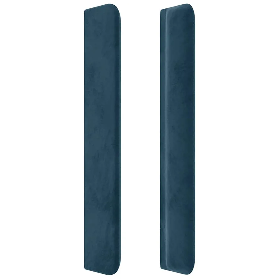 Tête de lit à LED Bleu foncé 103x16x118/128 cm Velours - 5