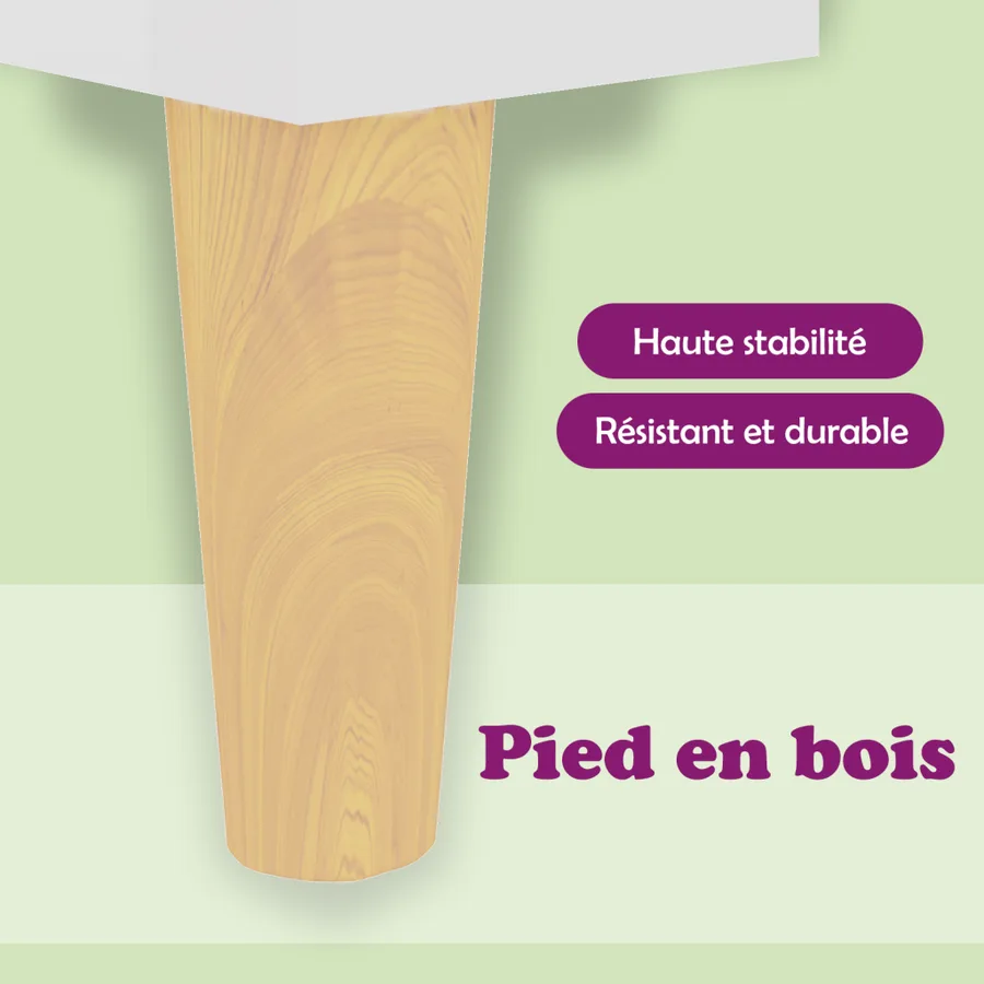 Buffet Blanc brillant 34,5x34x90 cm Bois d'ingénierie - 10
