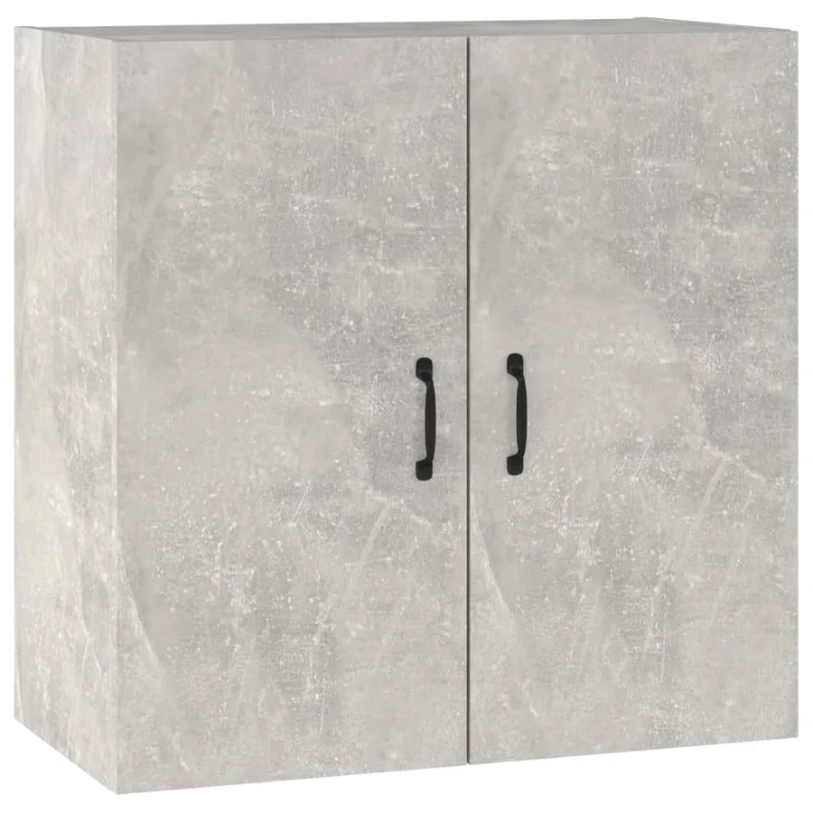 Armoire murale Gris béton 60x31x60 cm Bois d'ingénierie - 2