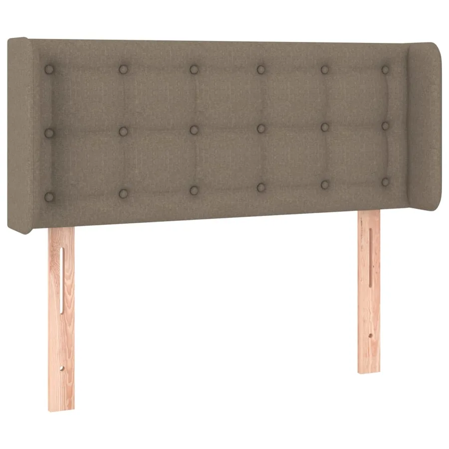 Tête de lit avec oreilles Taupe 83x16x78/88 cm Tissu - 2