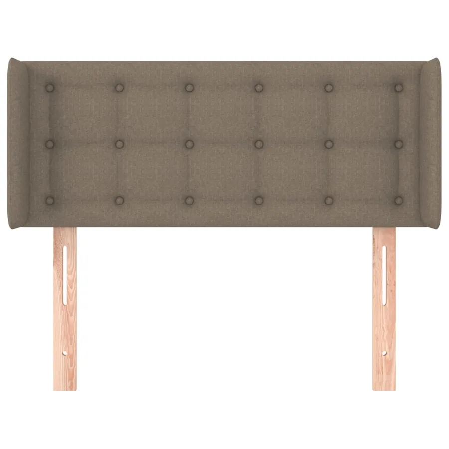 Tête de lit avec oreilles Taupe 83x16x78/88 cm Tissu - 3
