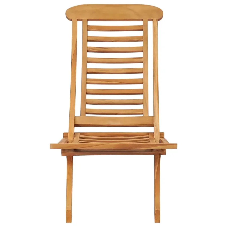 Chaise de jardin pliable 50x90x69 cm Bois de teck massif - 2
