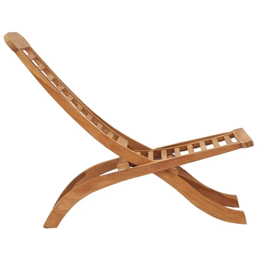 Chaise de jardin pliable 50x90x69 cm Bois de teck massif - 3