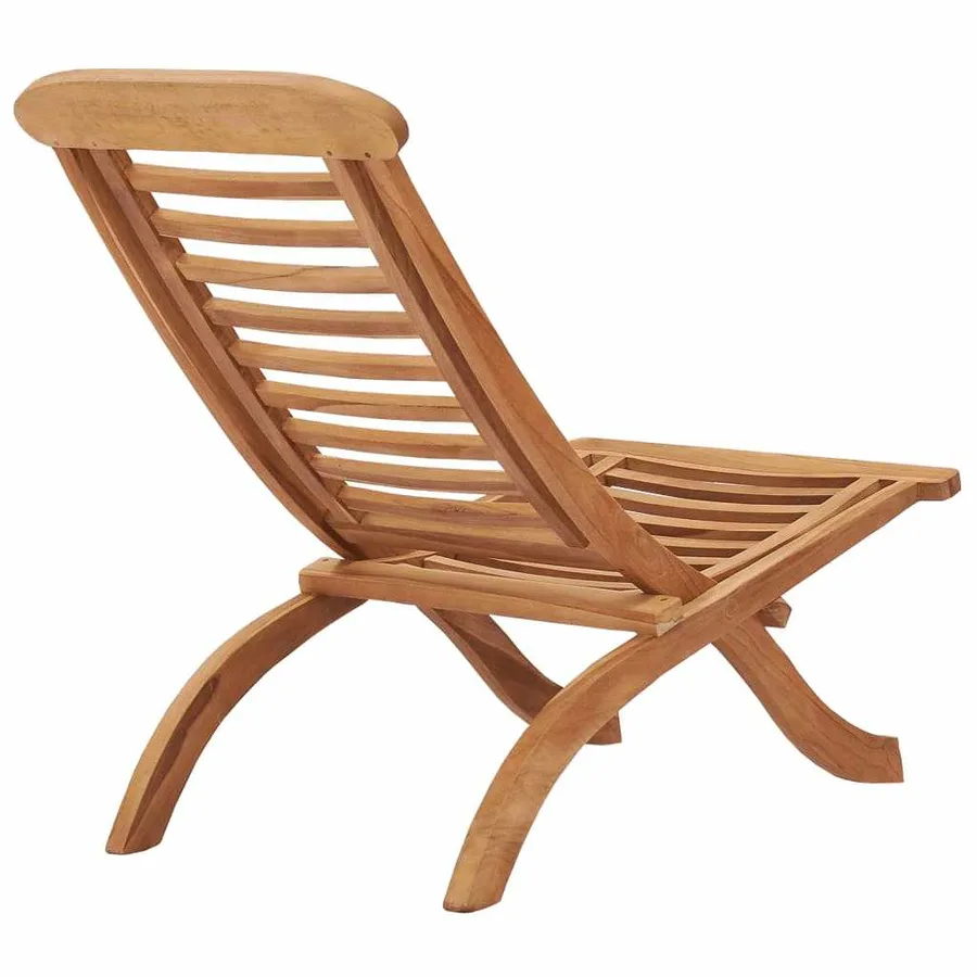Chaise de jardin pliable 50x90x69 cm Bois de teck massif - 4