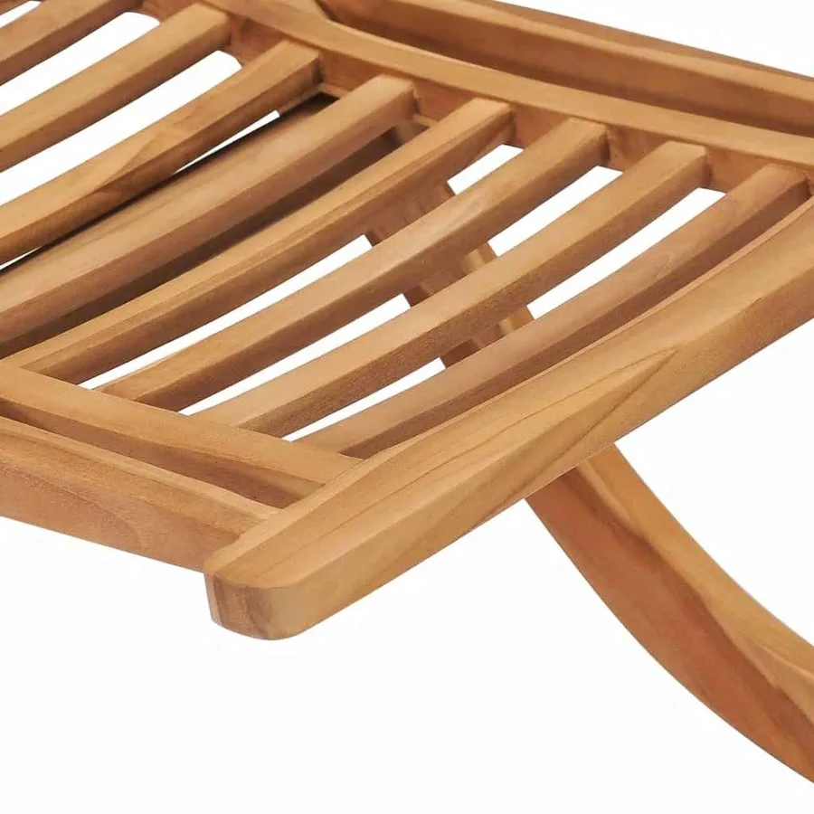 Chaise de jardin pliable 50x90x69 cm Bois de teck massif - 6