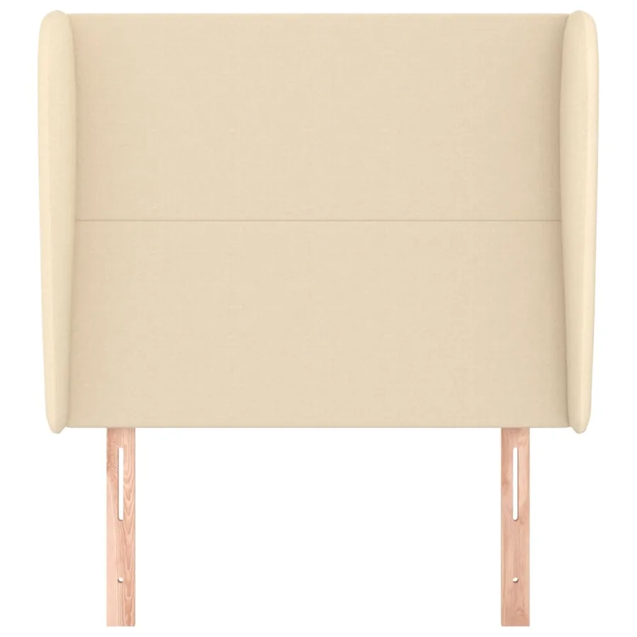 Tête de lit avec oreilles Crème 83x23x118/128 cm Tissu - 3