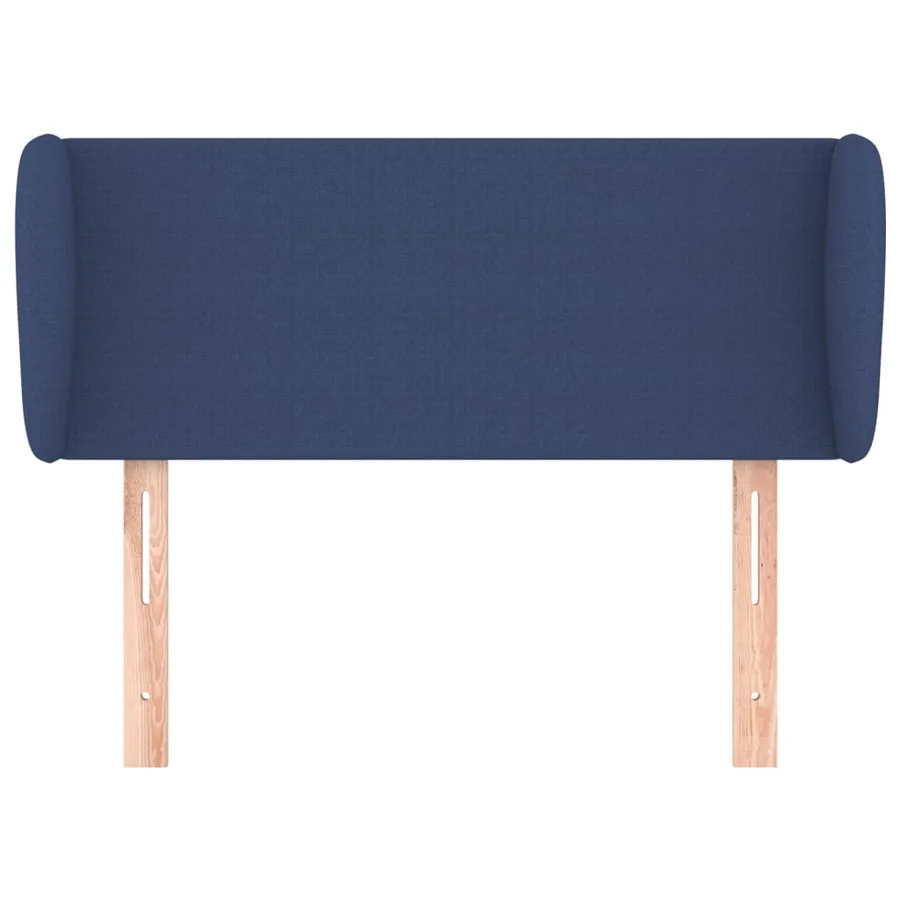 Tête de lit avec oreilles Bleu 83x23x78/88 cm Tissu - 3