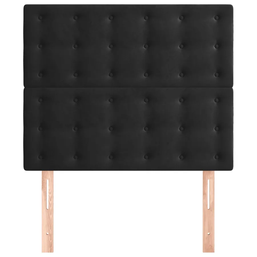 Tête de lit Noir 100x5x118/128 cm Velours - 3