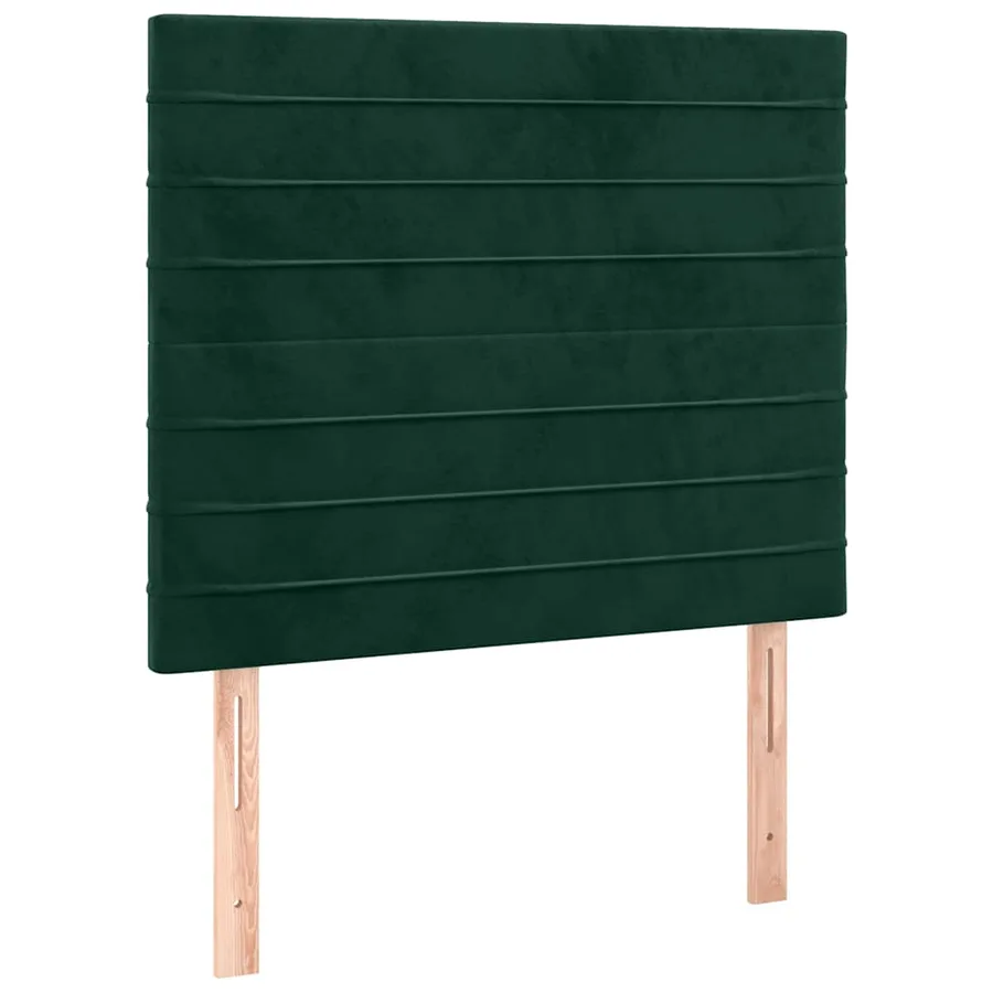 Tête de lit Vert foncé 100x5x118/128 cm Velours - 2