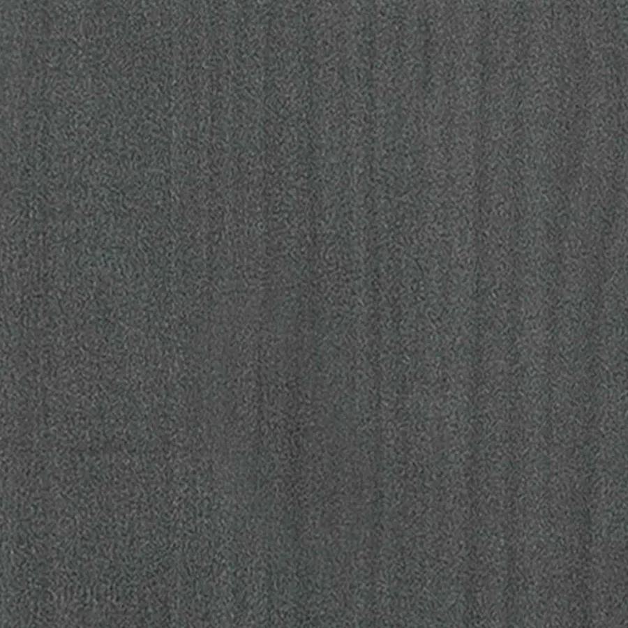 Cadre de lit sans matelas gris bois massif 200x200 cm - 5