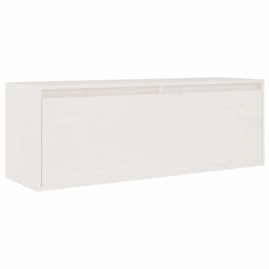 Meubles TV 2 pcs Blanc Bois massif de pin - 5