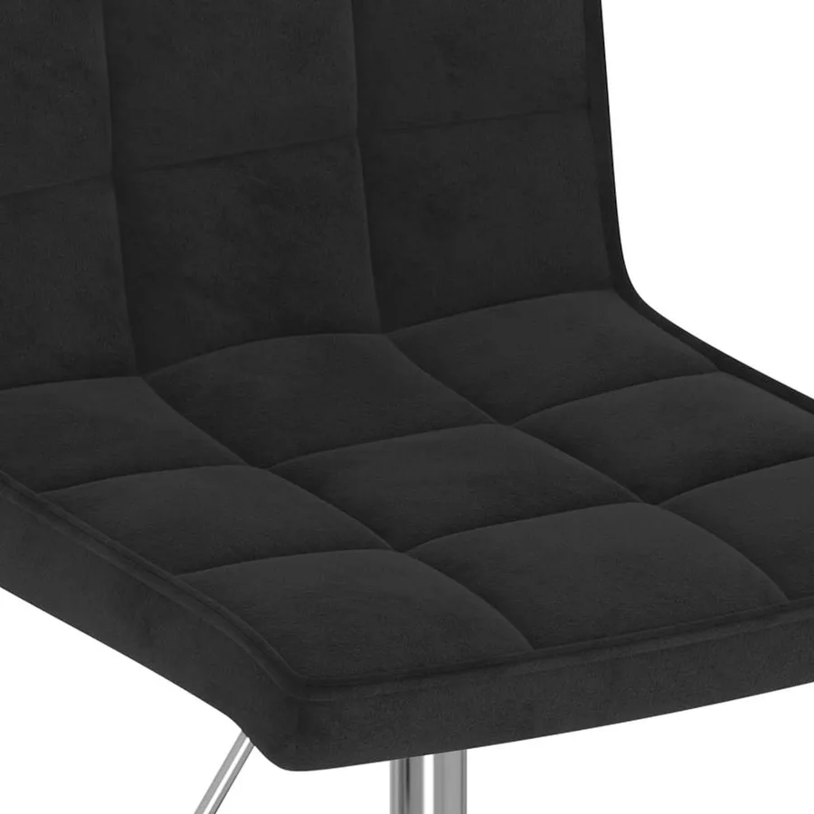 Chaises pivotantes à manger lot de 4 noir velours - 8