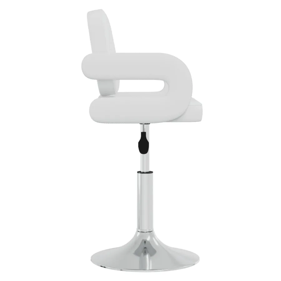 Chaises pivotantes à manger lot de 6 blanc similicuir - 4