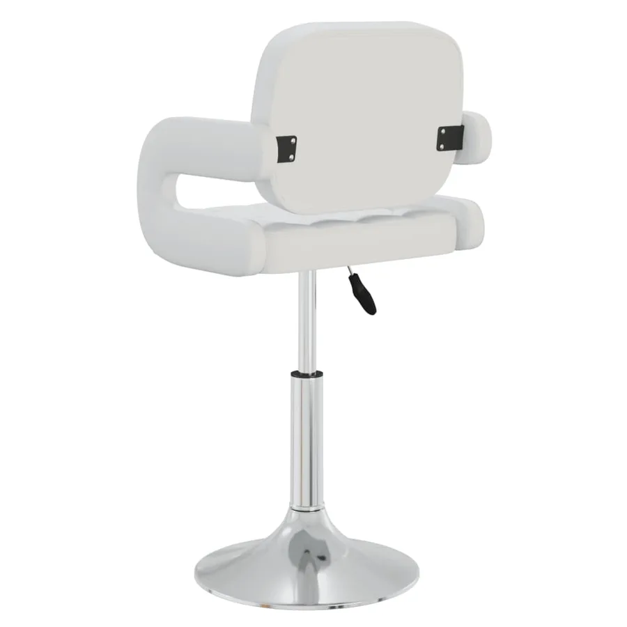 Chaises pivotantes à manger lot de 6 blanc similicuir - 5