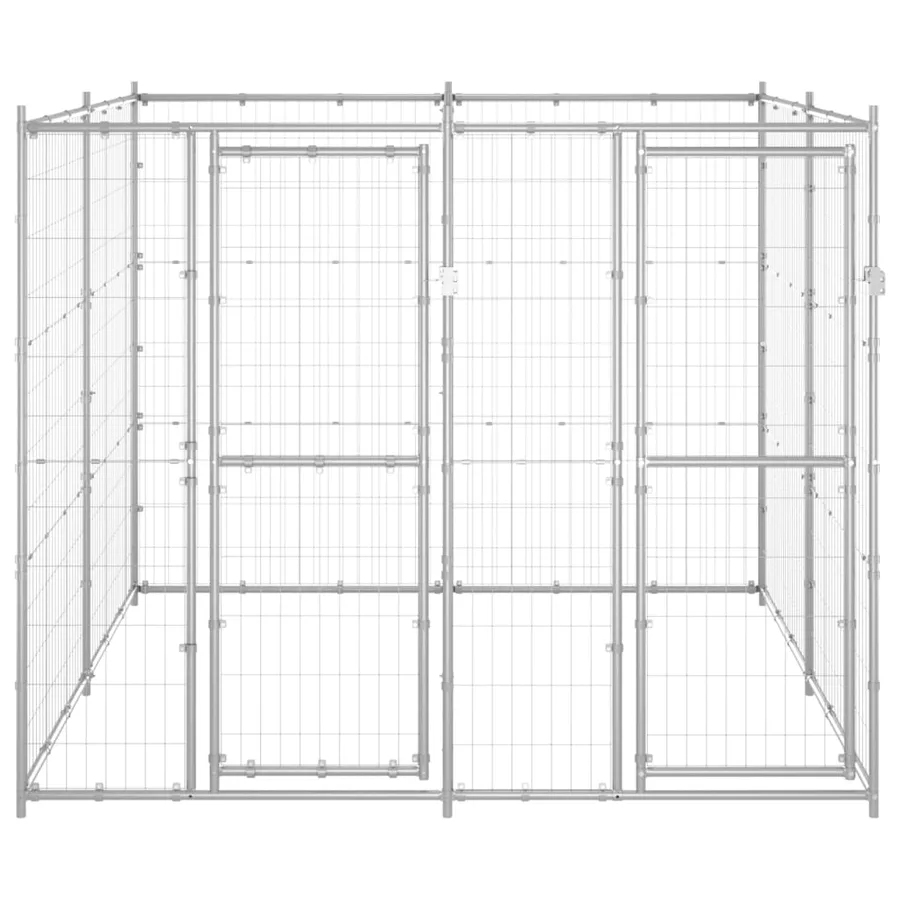 Chenil extérieur Acier galvanisé 4,84 m² - 2