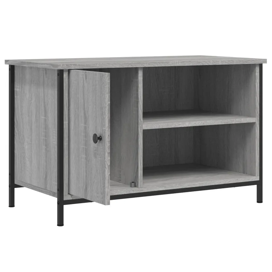 Meuble TV Sonoma gris 80x40x50 cm Bois d'ingénierie - 5