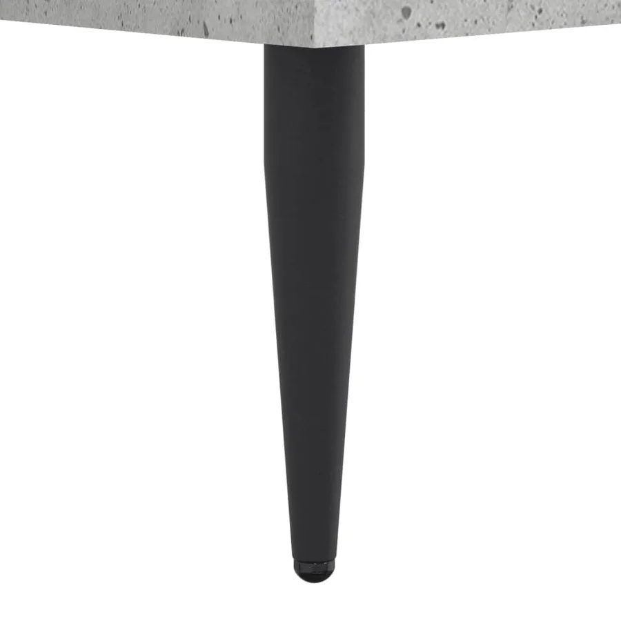 Cadre de lit sans matelas gris béton 200x200 cm - 8