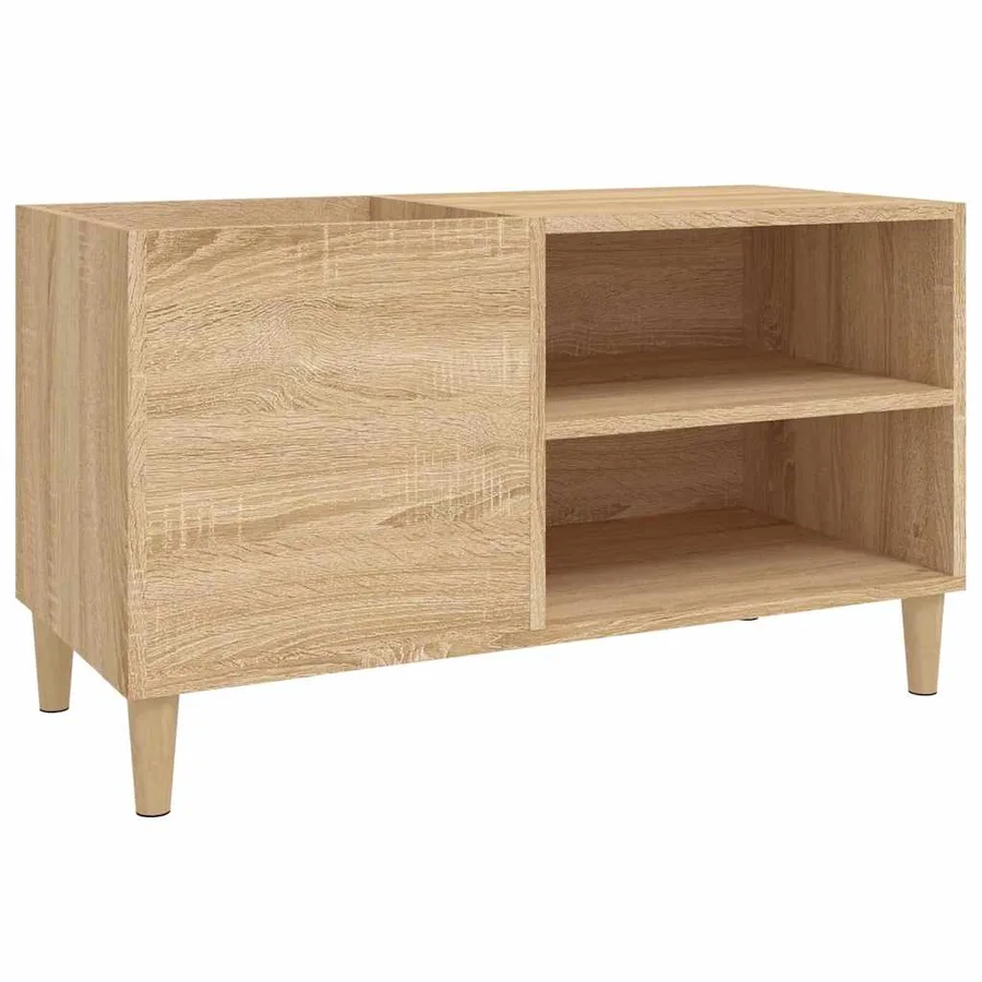 Armoire à disques chêne sonoma 84,5x38x48 cm bois d'ingénierie - 2
